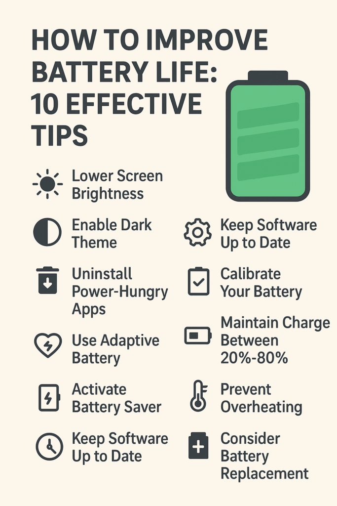 How to Improve Battery Life: 10 Effective Tips