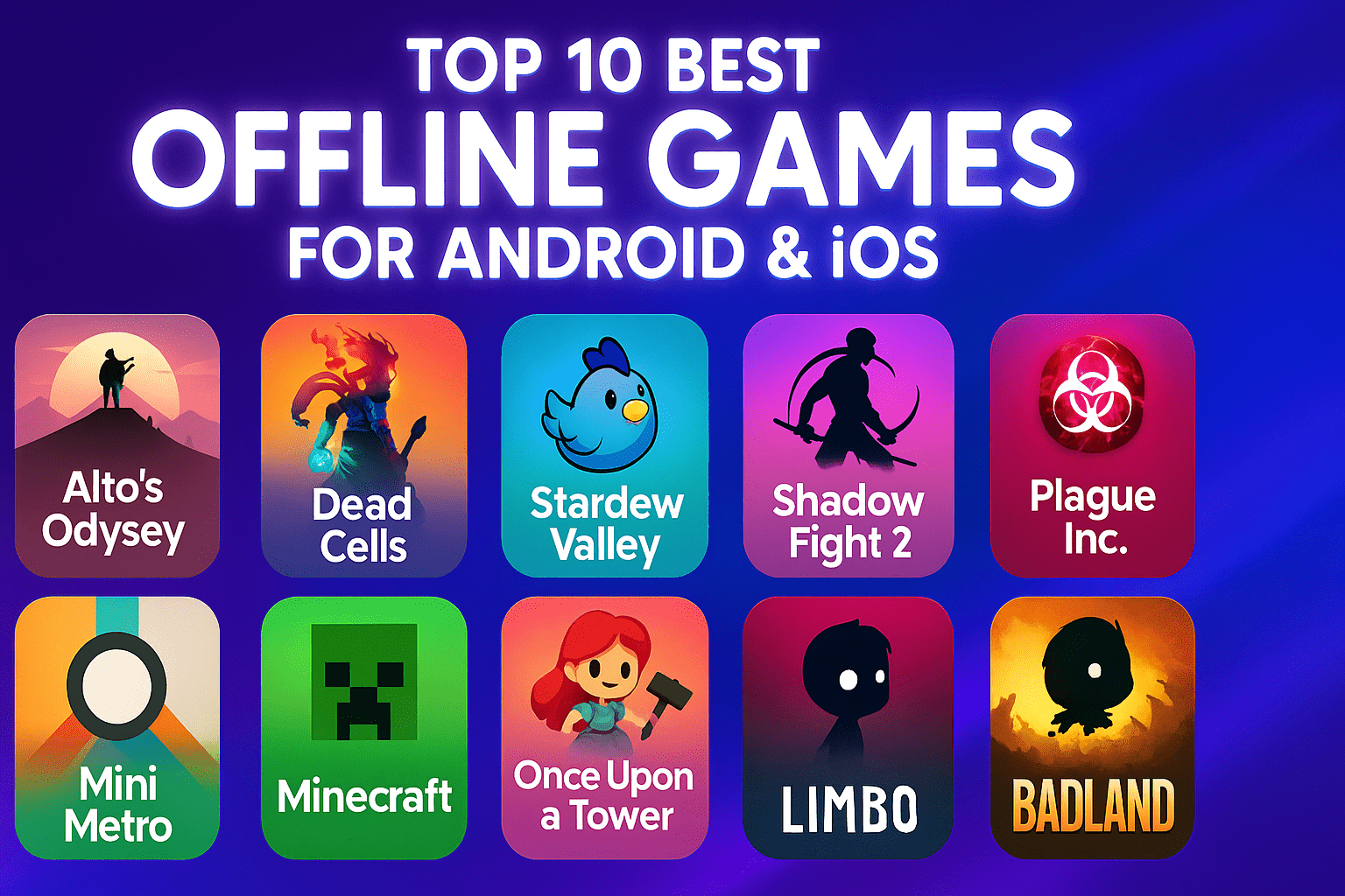 Top 10 Best Offline Games for Android and iOS