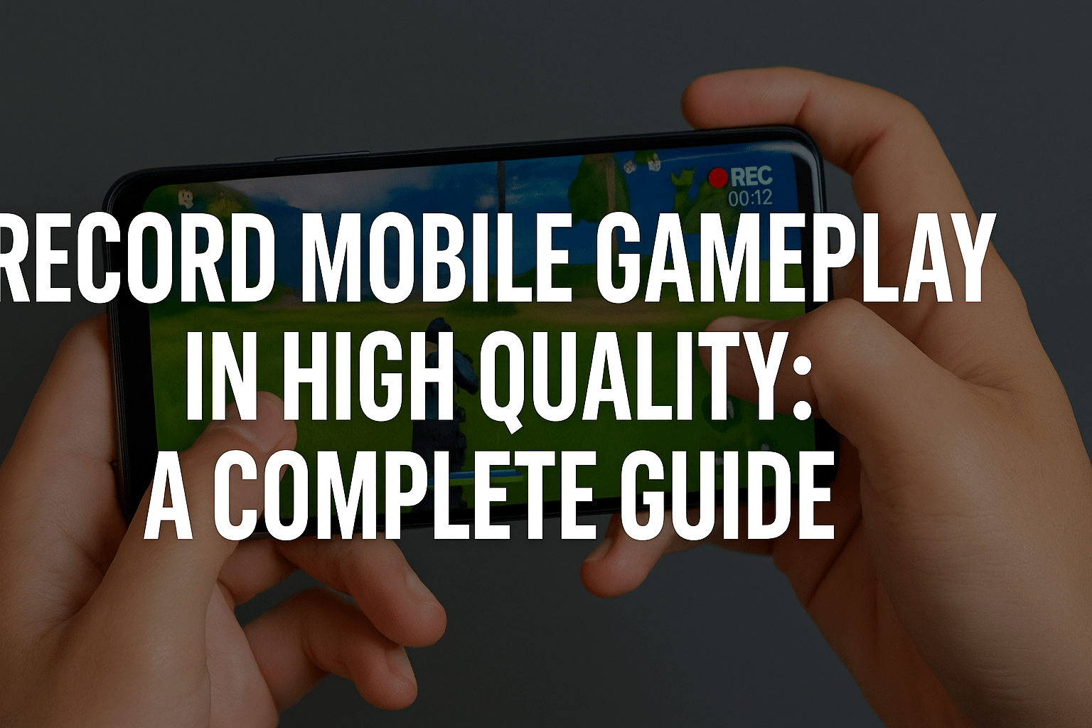 How to Record Mobile Gameplay in High Quality: A Complete Guide
